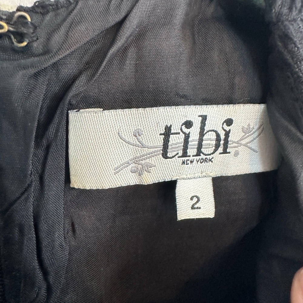 Tibi luxury brand- vintage Black and White Women's Dress size 2 - Picture 4 of 6